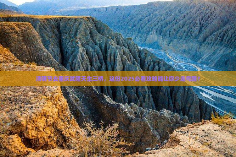 清明节去重庆武隆天生三桥团体旅游