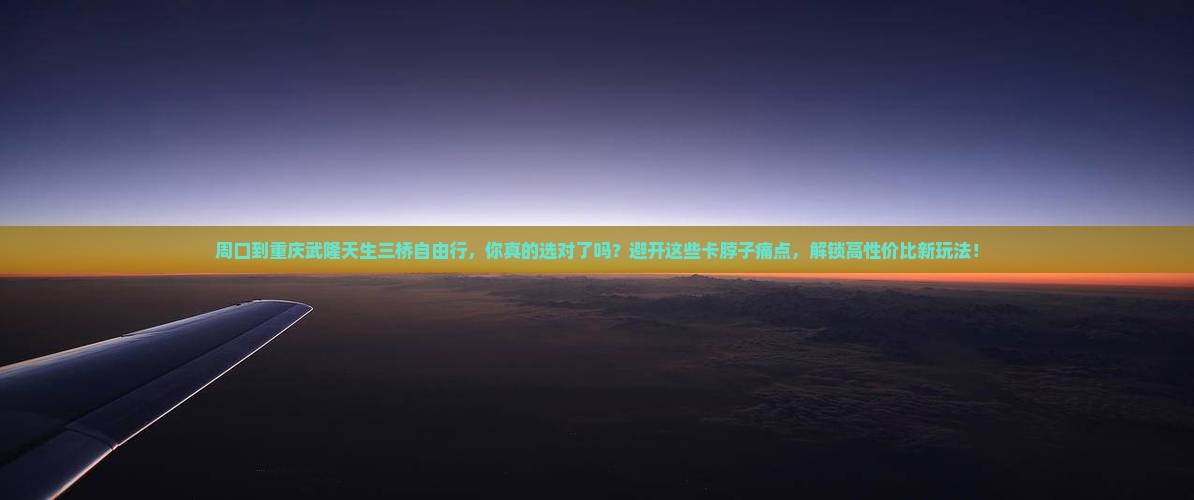 周口到重庆武隆天生三桥自由行