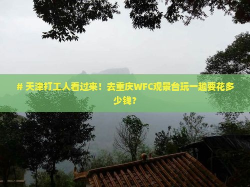 天津到重庆wfc观景台旅游
