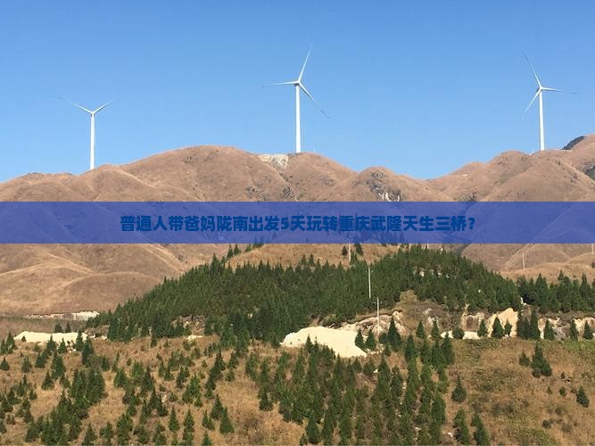 陇南到重庆武隆天生三桥五日游