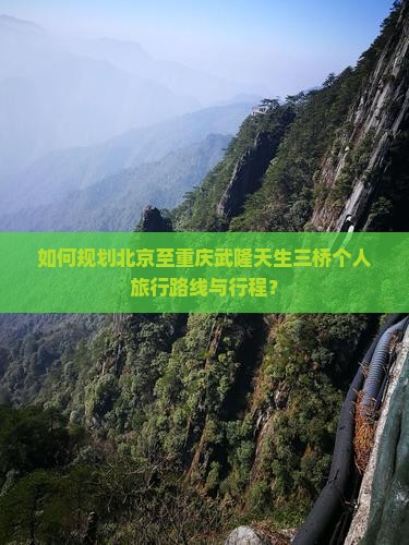 北京到重庆武隆天生三桥个人游