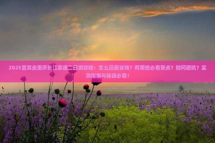 宜宾去重庆长江索道二日游