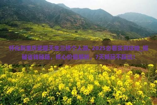 怀化到重庆武隆天生三桥个人游