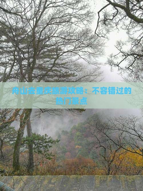 舟山去重庆哪里玩
