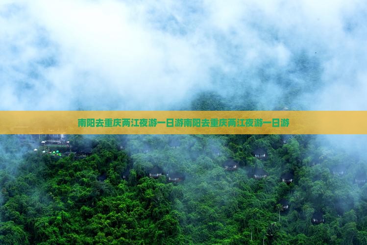 南阳去重庆两江夜游一日