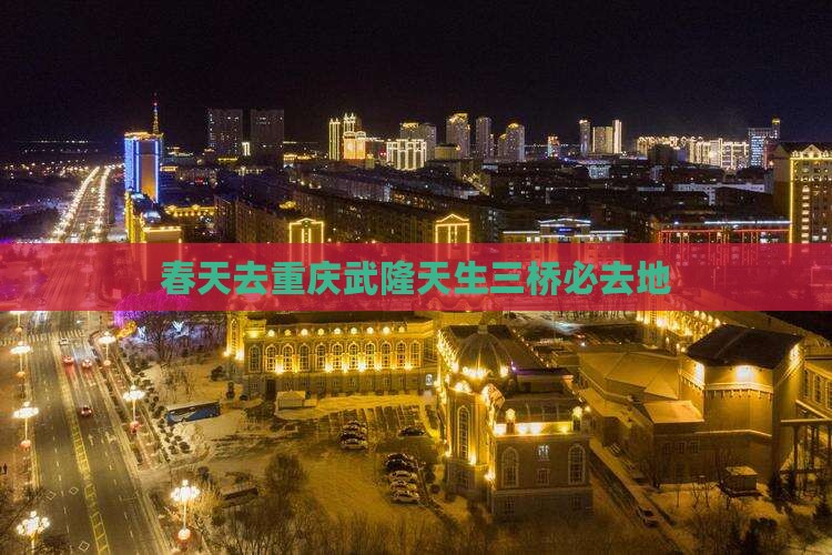 春天去重庆武隆天生三桥必去地