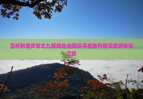 玉林到重庆蚩尤九黎城自由团