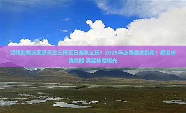 贺州到重庆武隆天生三桥五日游