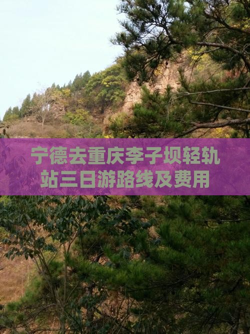 宁德去重庆李子坝轻轨站三日游