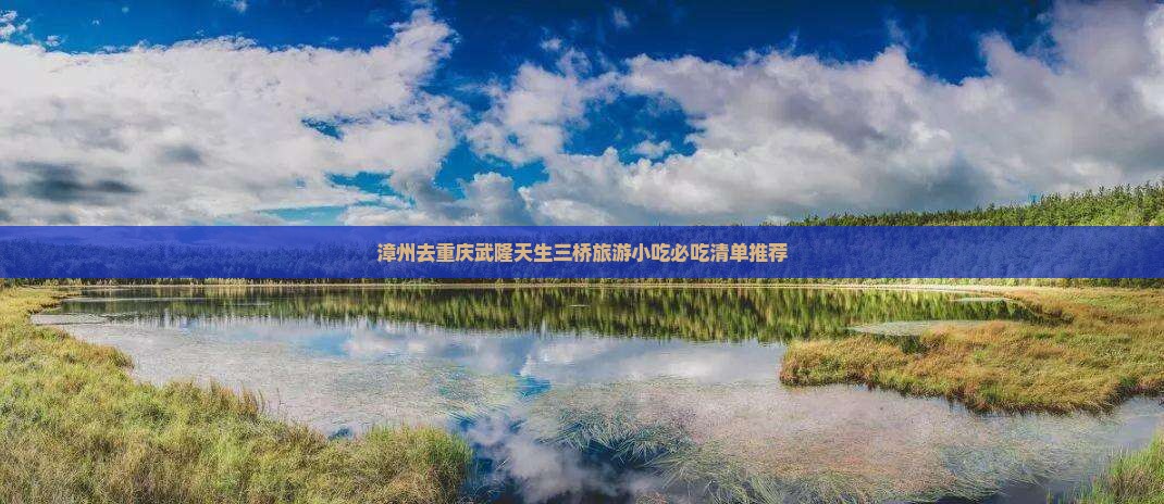 漳州去重庆武隆天生三桥旅游小吃