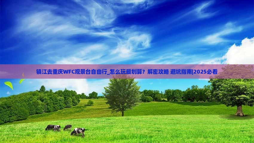 镇江去重庆wfc观景台自由行
