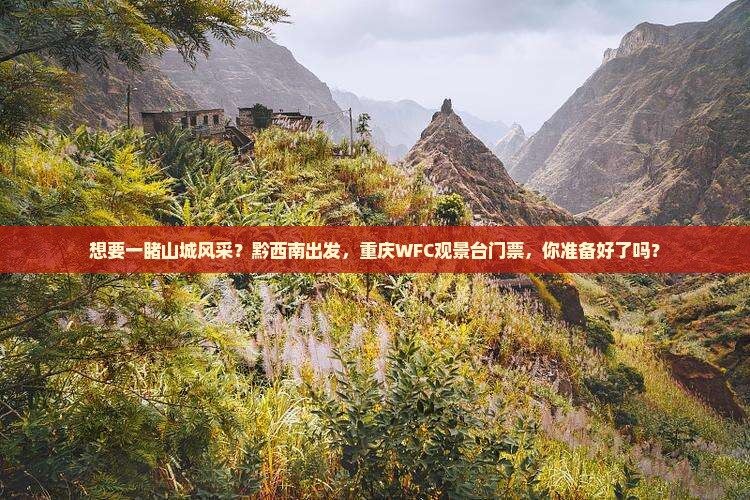 黔西南到重庆wfc观景台门票