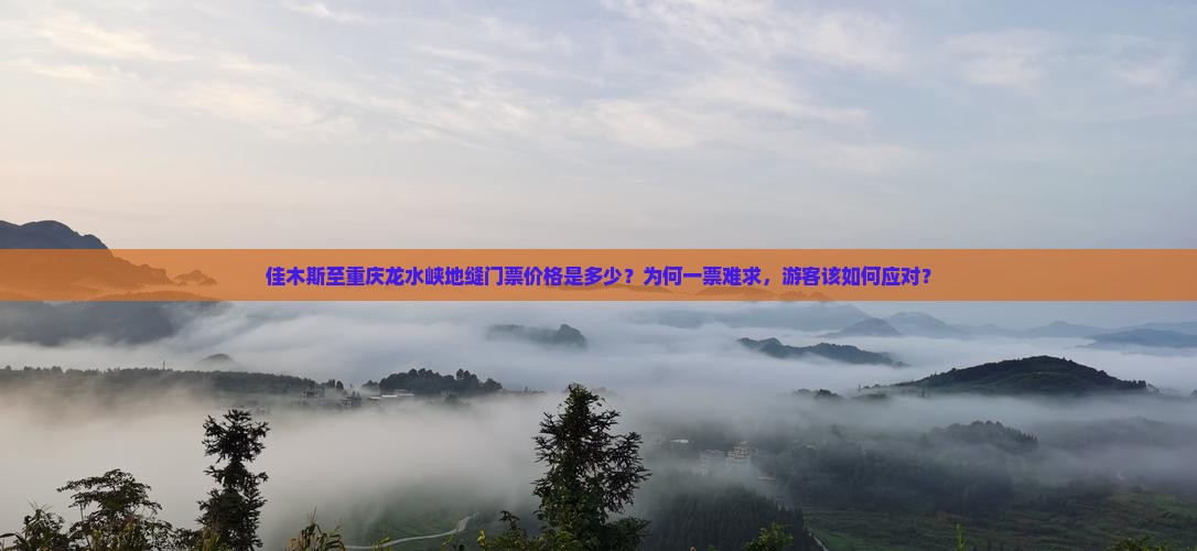佳木斯到重庆龙水峡地缝门票