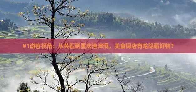 黄石去重庆渣滓洞旅游小吃
