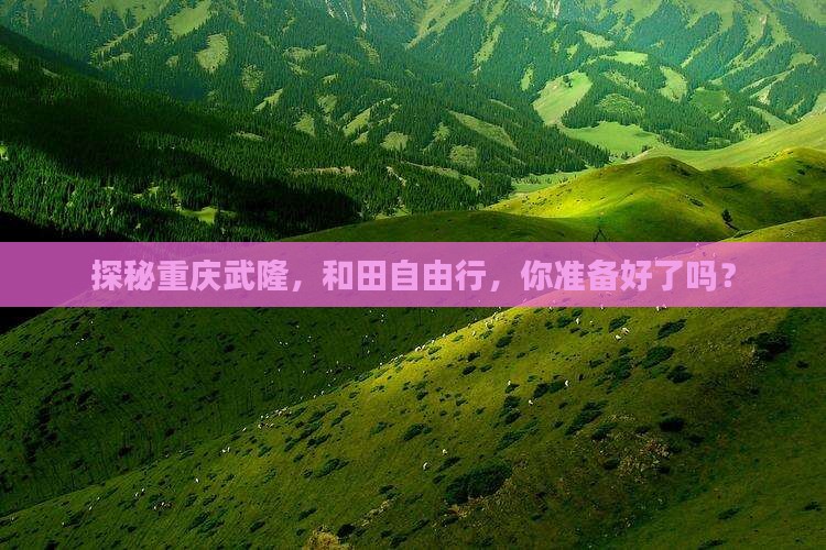 和田去重庆武隆自由团