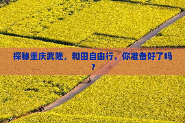和田去重庆武隆自由团