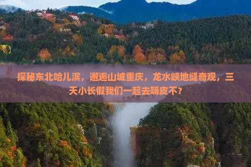 哈尔滨到重庆龙水峡地缝三日游