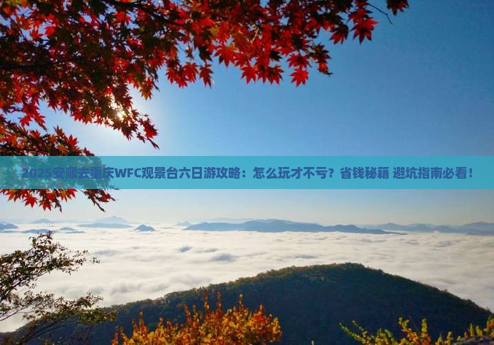 安顺去重庆wfc观景台六日游 安顺去重庆wfc观景台六日游