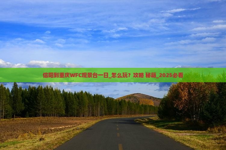 信阳到重庆wfc观景台一日
