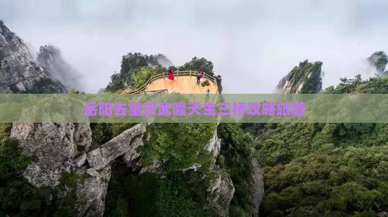 岳阳去重庆武隆天生三桥个人游