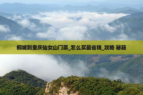 桐城到重庆仙女山门票