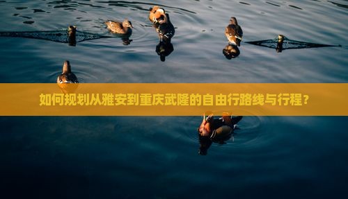 雅安到重庆武隆自由行