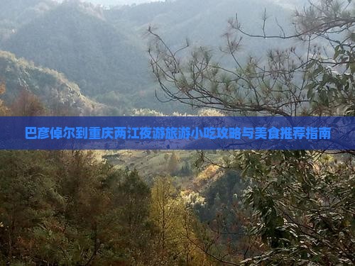 巴彦倬尔到重庆两江夜游旅游小吃