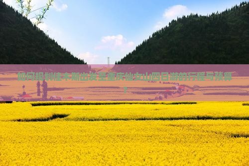 佳木斯去重庆仙女山四日游