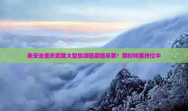 泰安去重庆武隆大型旅游团