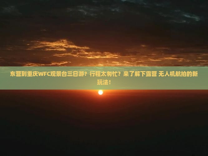 东营到重庆wfc观景台三日游