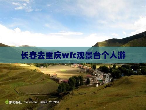 长春去重庆wfc观景台个人游