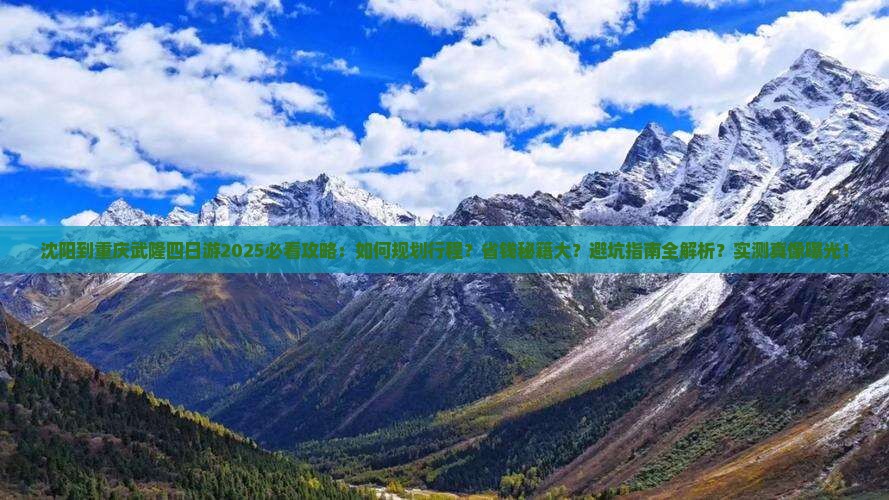 沈阳到重庆武隆四日游