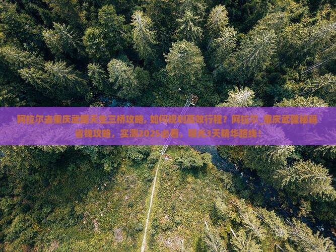 阿拉尔去重庆武隆天生三桥攻略