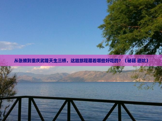 张掖到重庆武隆天生三桥旅游小吃