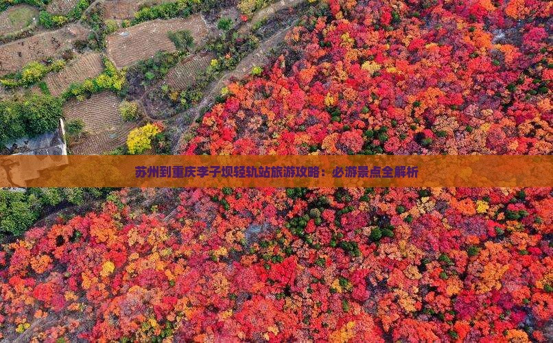 苏州到重庆李子坝轻轨站旅游