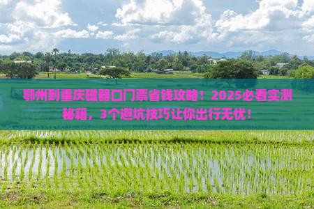 鄂州到重庆磁器口门票