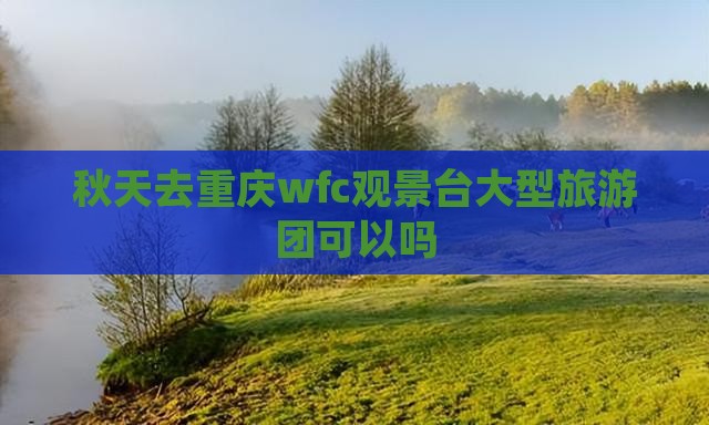 秋天去重庆wfc观景台大型旅游团