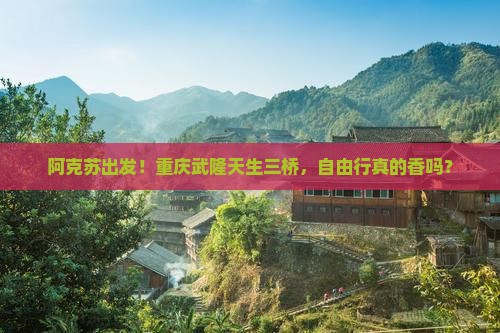 阿克苏到重庆武隆天生三桥自由团 阿克苏到重庆武隆天生三桥自由团
