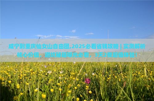 咸宁到重庆仙女山自由团