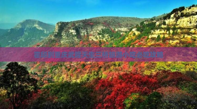 霍邱到重庆武隆天生三桥旅游小吃
