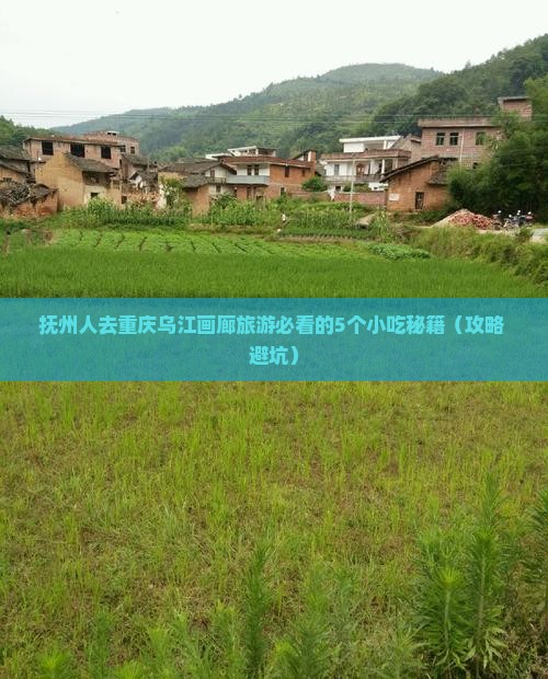 抚州去重庆乌江画廊旅游小吃