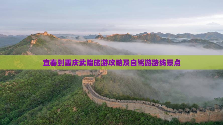 宜春到重庆武隆旅游攻略及自驾游路线景点