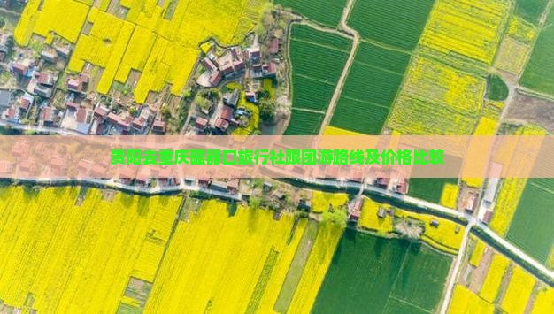 贵阳去重庆磁器口旅行社跟团游路线及价格比较