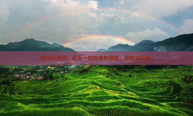 临猗去重庆二日游