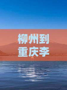 柳州去重庆李子坝轻轨站个人游