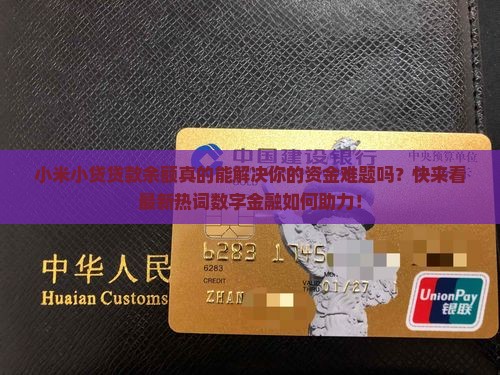 小米小贷贷款余额