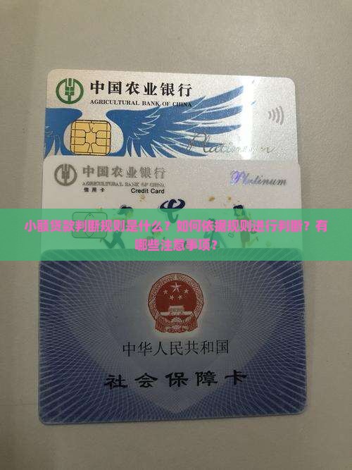 小额贷款判断规则