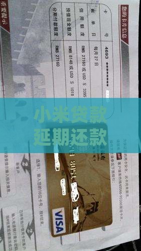 小米贷款延期还款通过