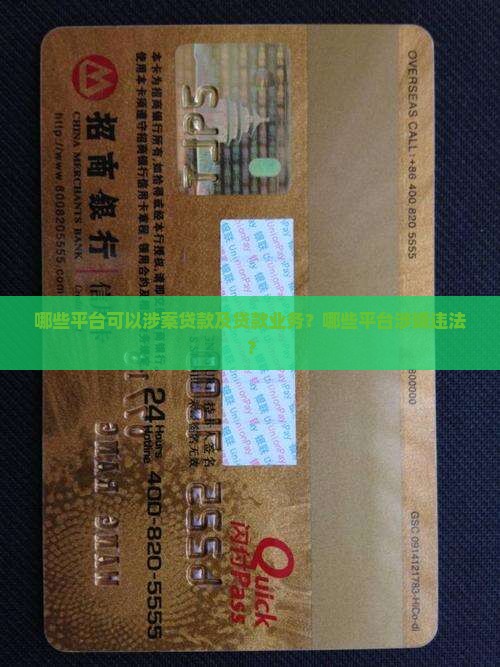 哪些平台可以涉案贷款