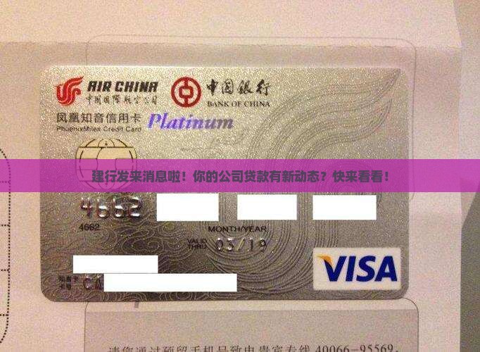 建行给公司贷款发的信息